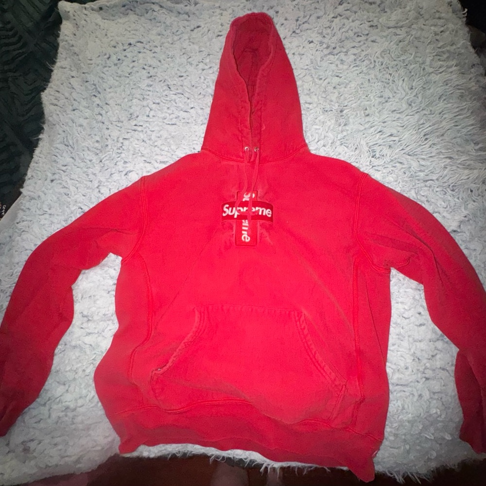 Supreme Vibrant Red Pullover Hoodie